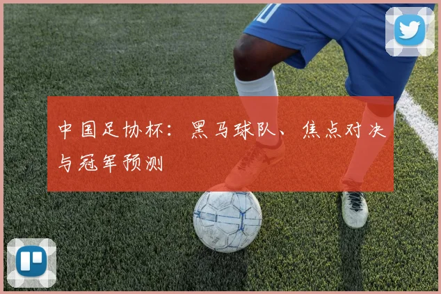 中国足协杯：黑马球队、焦点对决与冠军预测