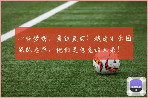 心怀梦想，勇往直前！越南电竞国家队名单，他们是电竞的未来！